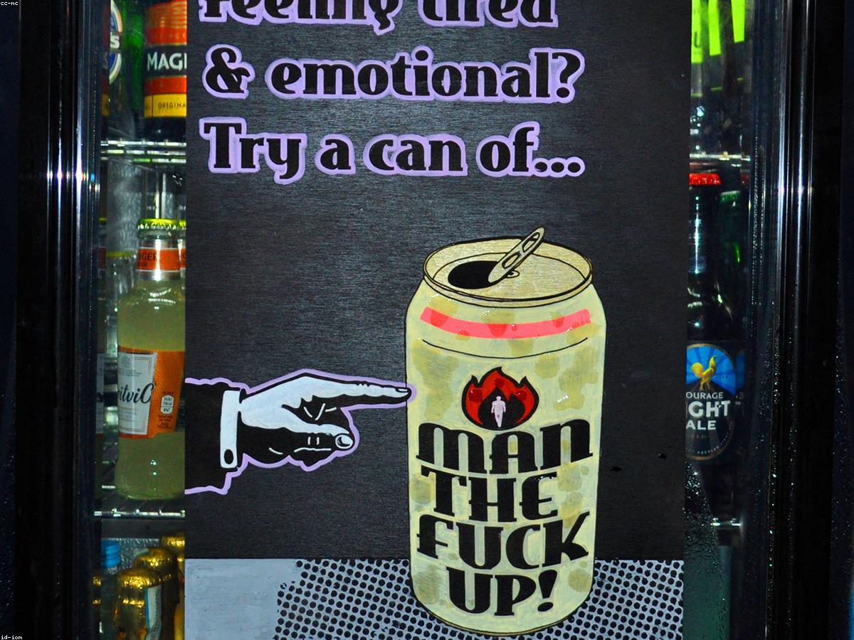 Energy drink can product shot